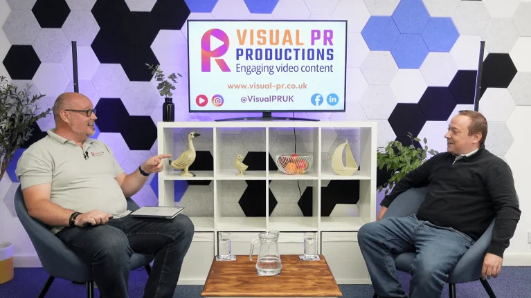 Tom Cottam filming Take One: with Visual PR Productions Episode 1 – From Blackboard to Backlight